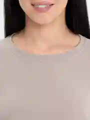 Голубой лонгслив женский