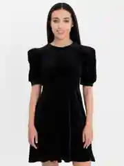 Черный платье женское черное, бархатное