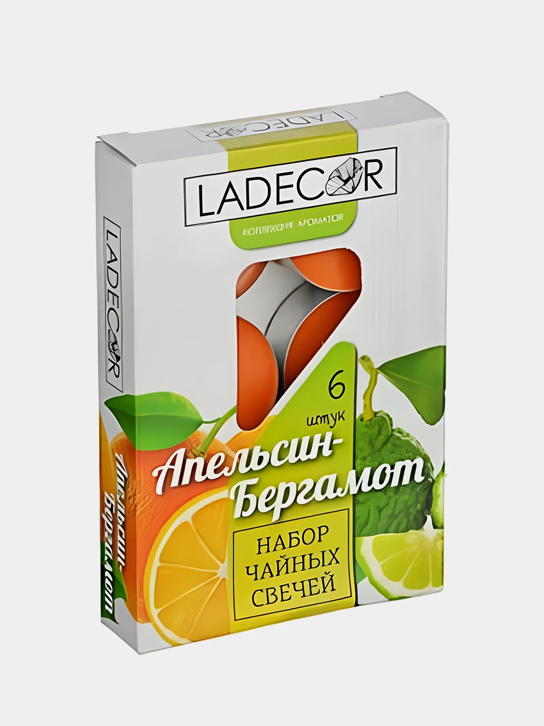 Набор чайных свечей, ароматический, парафин, 6 штук, 5 ароматов