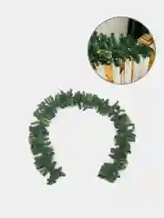 Лайм гирлянда хвойная с подсветкой LED, новогодние еловые ветки с шишками, уличная гирлянда 2,7