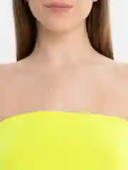 Лайм эластичный топ без бретелек