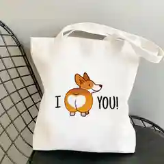 Шоппер сумка  "Забавные корги"