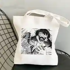 Белый шоппер-сумка "Kakegurui. Безумный азарт"