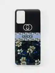 Угольный чехол силиконовый с принтом и защитой камеры Samsung Galaxy A03s