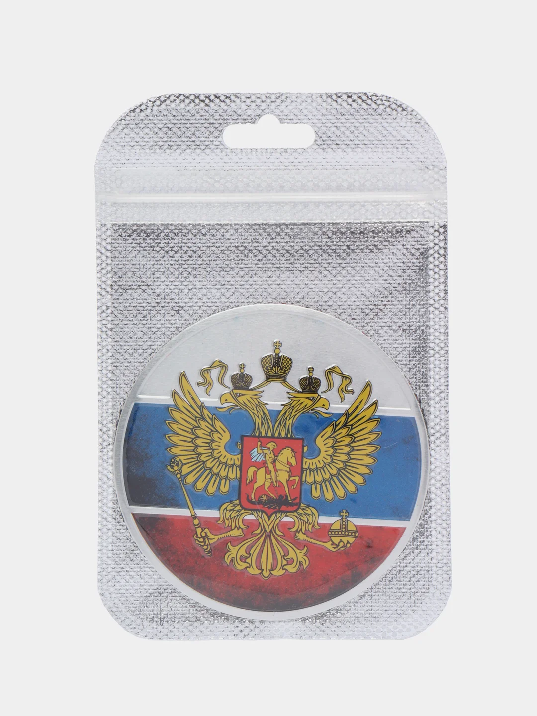 Автомобильная наклейка "Россия" /Шильдик наклейка на автомобиль, флаг, эмблема России
