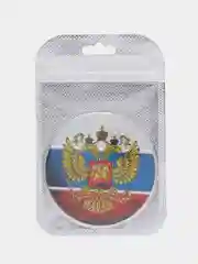 Автомобильная наклейка "Россия" /Шильдик наклейка на автомобиль, флаг, эмблема России