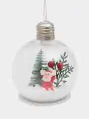 Красный новогодние светящиеся шары