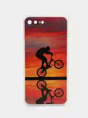 Оранжевый чехол Apple iPhone 7 / 8 / SE 2020, 5 / 5s / SE 2016, 7 Plus / 8+ силиконовый с рисунком