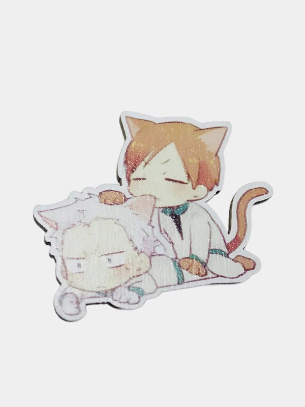 Значок деревянный по аниме "Волейбол / Haikyuu!!"