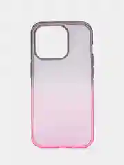 Вишнёвый чехол для iPhone (Айфон) 7, 8, SE, XR, XS, 11, 12, 13, 14, 15, mini, Pro, Plus, Max прозрачный с градиентом
