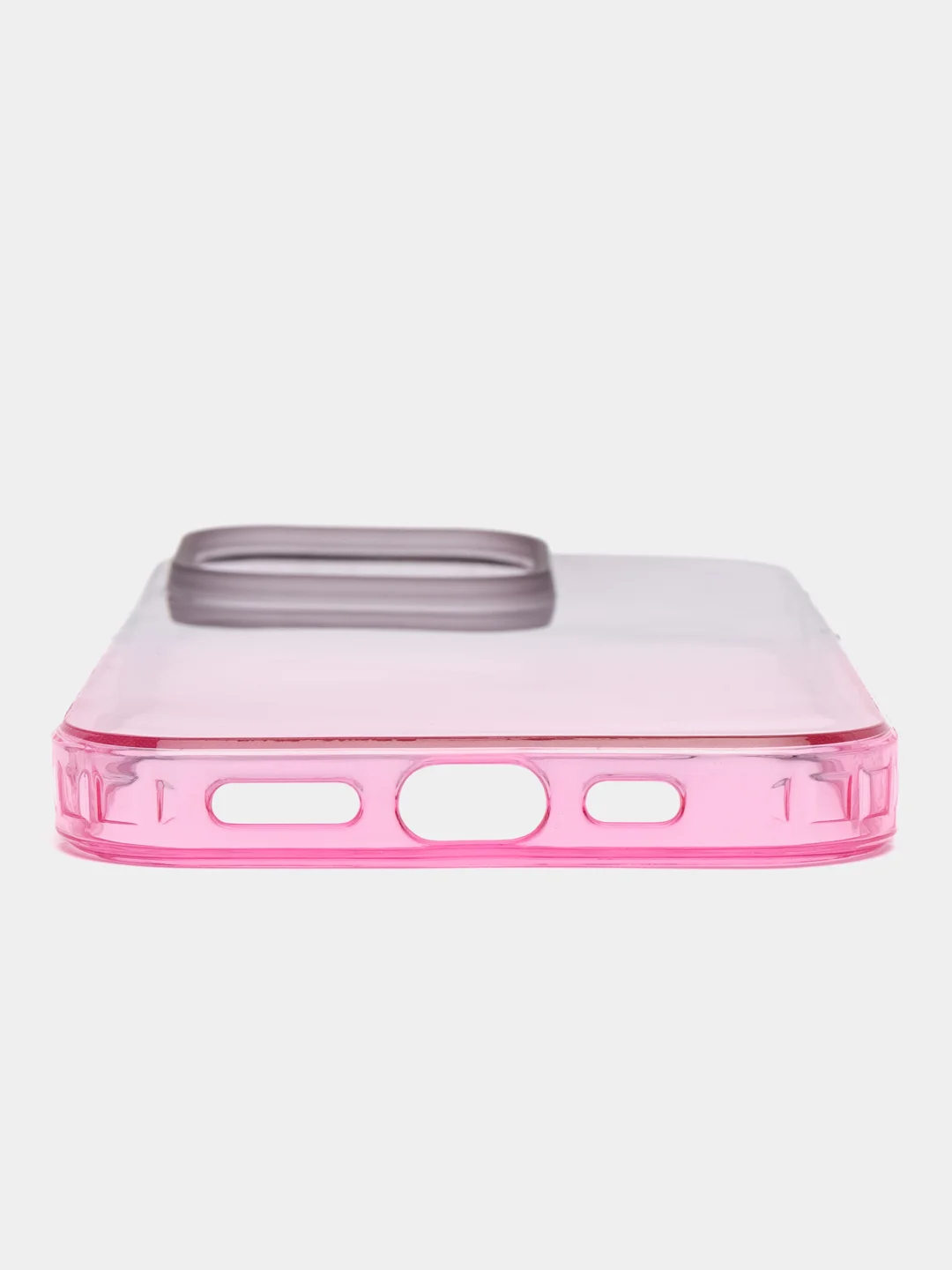 Вишнёвый чехол для iPhone (Айфон) 7, 8, SE, XR, XS, 11, 12, 13, 14, 15, mini, Pro, Plus, Max прозрачный с градиентом