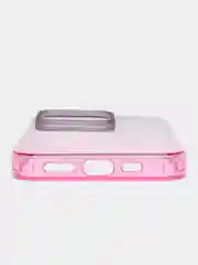 Вишнёвый чехол для iPhone (Айфон) 7, 8, SE, XR, XS, 11, 12, 13, 14, 15, mini, Pro, Plus, Max прозрачный с градиентом