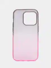 Вишнёвый чехол для iPhone (Айфон) 7, 8, SE, XR, XS, 11, 12, 13, 14, 15, mini, Pro, Plus, Max прозрачный с градиентом