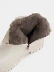 Бежевый ботинки женские, зимние