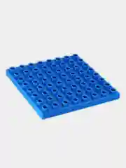 Синий строительная платформа для крупного конструктора типа Lego Duplo, пластина 12 х 12 см