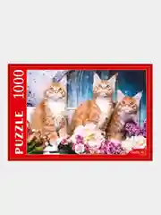 Пазл "Рыжие котята мейн-кун", 1000 элементов