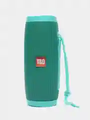 Бирюзовый беспроводная Bluetooth колонка TG-157 c LED подсветкой