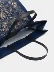 Индиго новогодний пакет, мягкий пластик, 2 размера