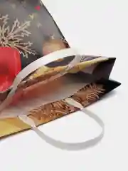 Темно-синий новогодний пакет, мягкий пластик, 2 размера