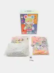 Белый конструктор детский, 3D, Bearbrick "Медведь", с подсветкой