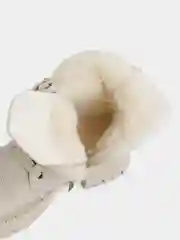 Светло-бежевый ботинки женские зимние, с мехом