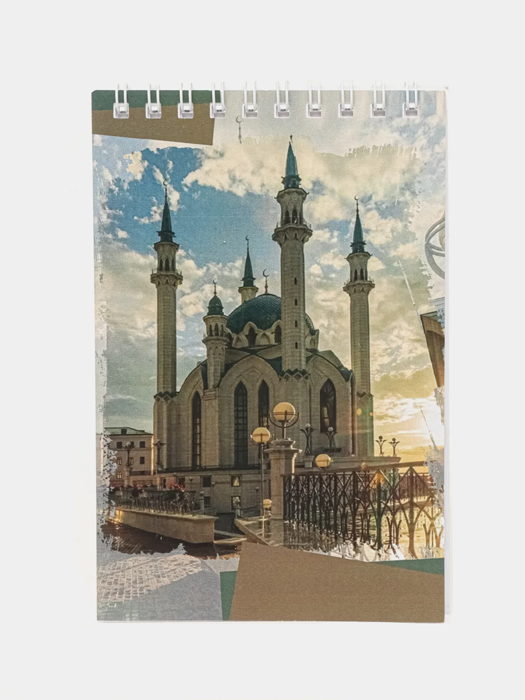 Алый блокнот на пружине, 10 х 15 см, А6, 40 листов