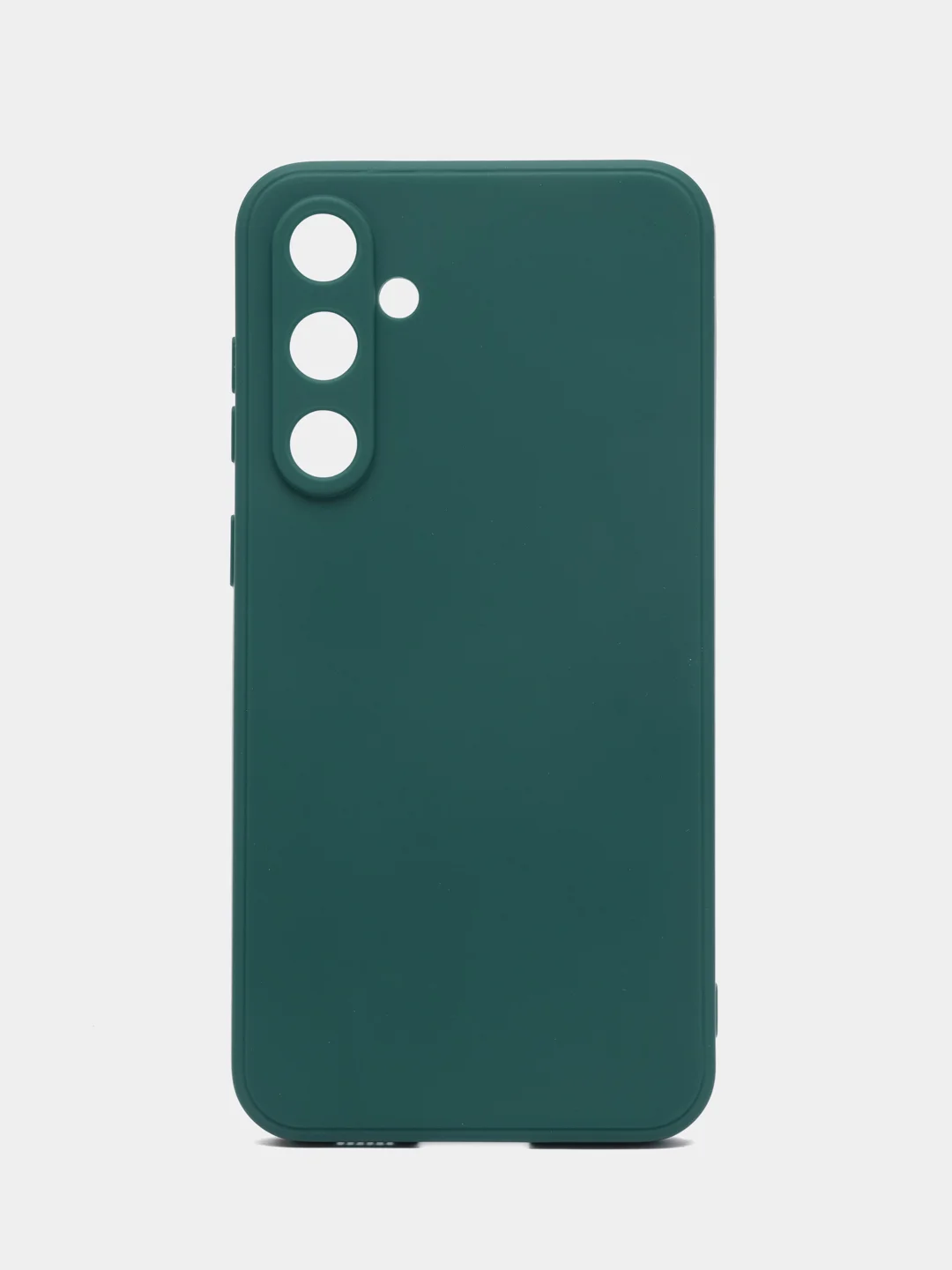 Тёмно-зелёный силиконовый чехол для Samsung Galaxy S23 FE (Самсунг галакси с 23 фе), прозрачный