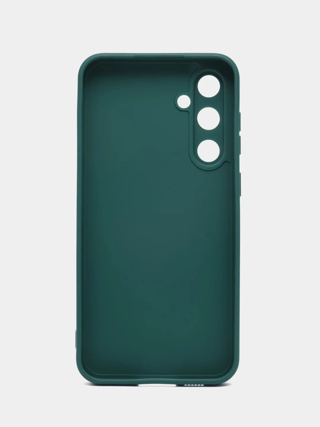 Тёмно-зелёный силиконовый чехол для Samsung Galaxy S23 FE (Самсунг галакси с 23 фе), прозрачный