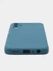 Синий чехол для Samsung Galaxy A05S (Самсунг Гэлекси А05С), силиконовый, матовый