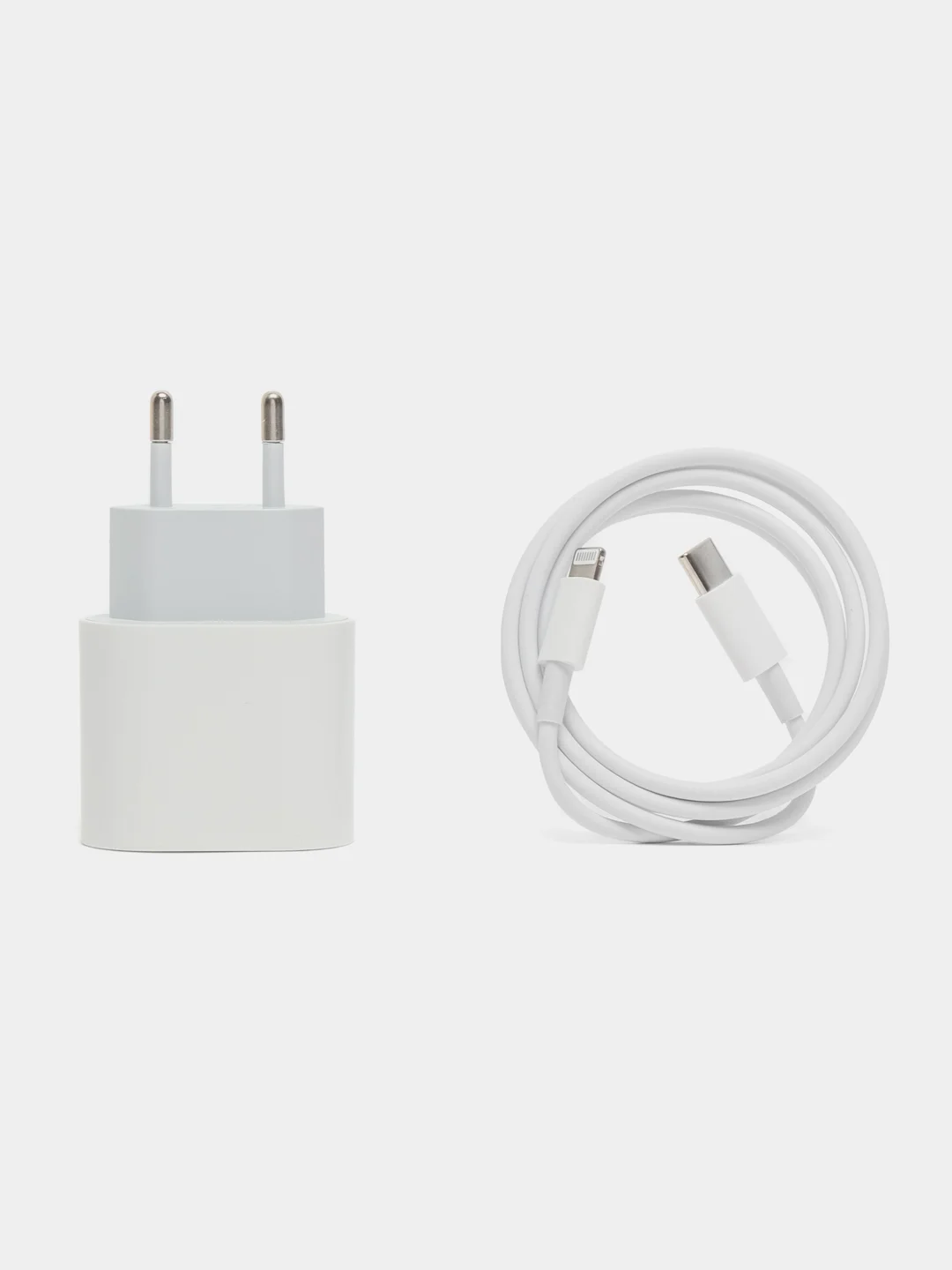 Блок питания для iPhone с быстрой зарядкой 20W, с кабелем Type-C - lightning Cable