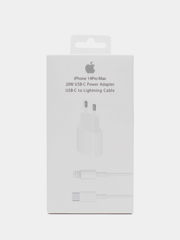 Блок питания для iPhone с быстрой зарядкой 20W, с кабелем Type-C - lightning Cable