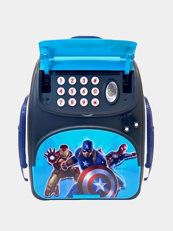 Детская электронная сейф-копилка "Супергерои Marvel", с купюроприёмником