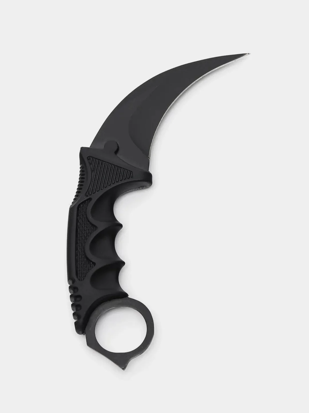 Черный нож керамбит Cs Go имитирующий клык тигра