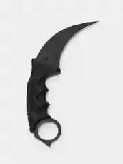 Черный нож керамбит Cs Go имитирующий клык тигра