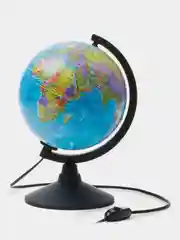 Глобус Земли политический с подсветкой, 250  мм