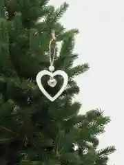Белый новогодние украшения игрушки на елку из дерева