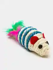 Синий игрушка для кошек дразнилка мышь плетёная ,собак и животных