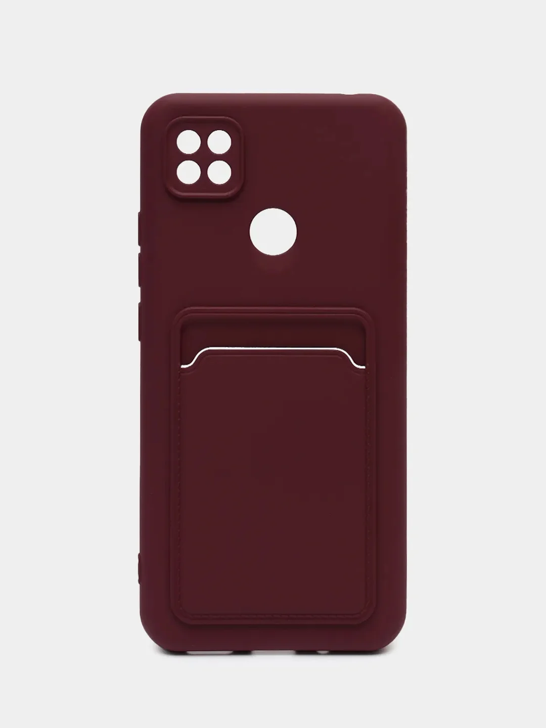 Пурпурный чехол Xiaomi Redmi 9C, Redmi 9C NFC, Redmi 10A, Редми 10А силиконовый с карманом для карты