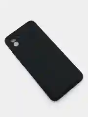 Черный чехол силиконовый с принтом Samsung Galaxy A03