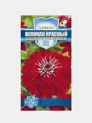 Цинния "Великан Красный", семена, цветы