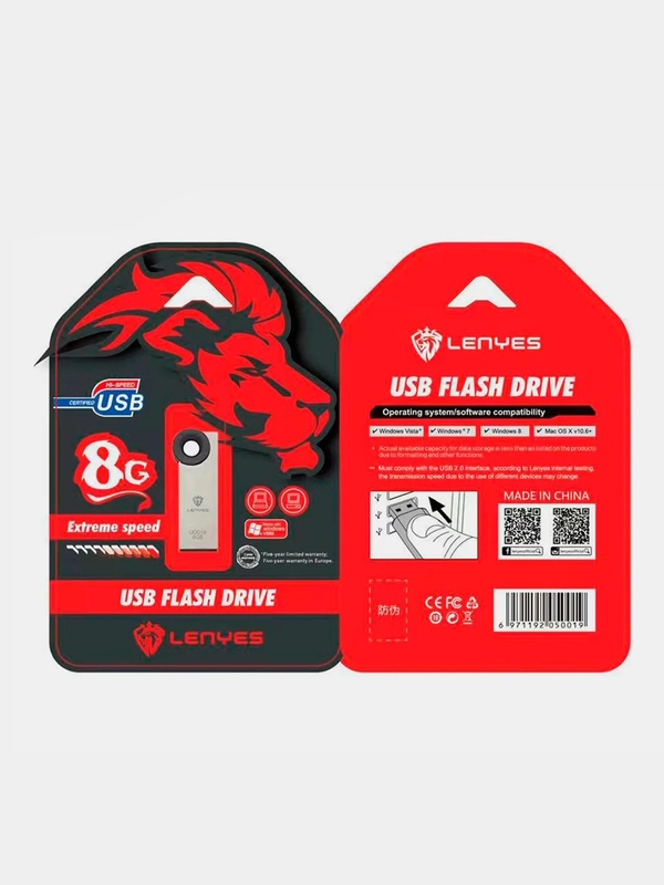 Карта памяти USB Flash 2.0, USB-накопитель, 5 размеров