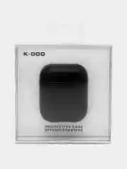 Темно-синий чехол из эко-кожи K-Doo LuxCraft для AirPods 1 / 2 Premium , Pro Премиум
