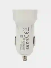 Белый автомобильное зарядное устройство (АЗУ) HOCO Z2A + кабель Micro, 2 USB, 2.4A