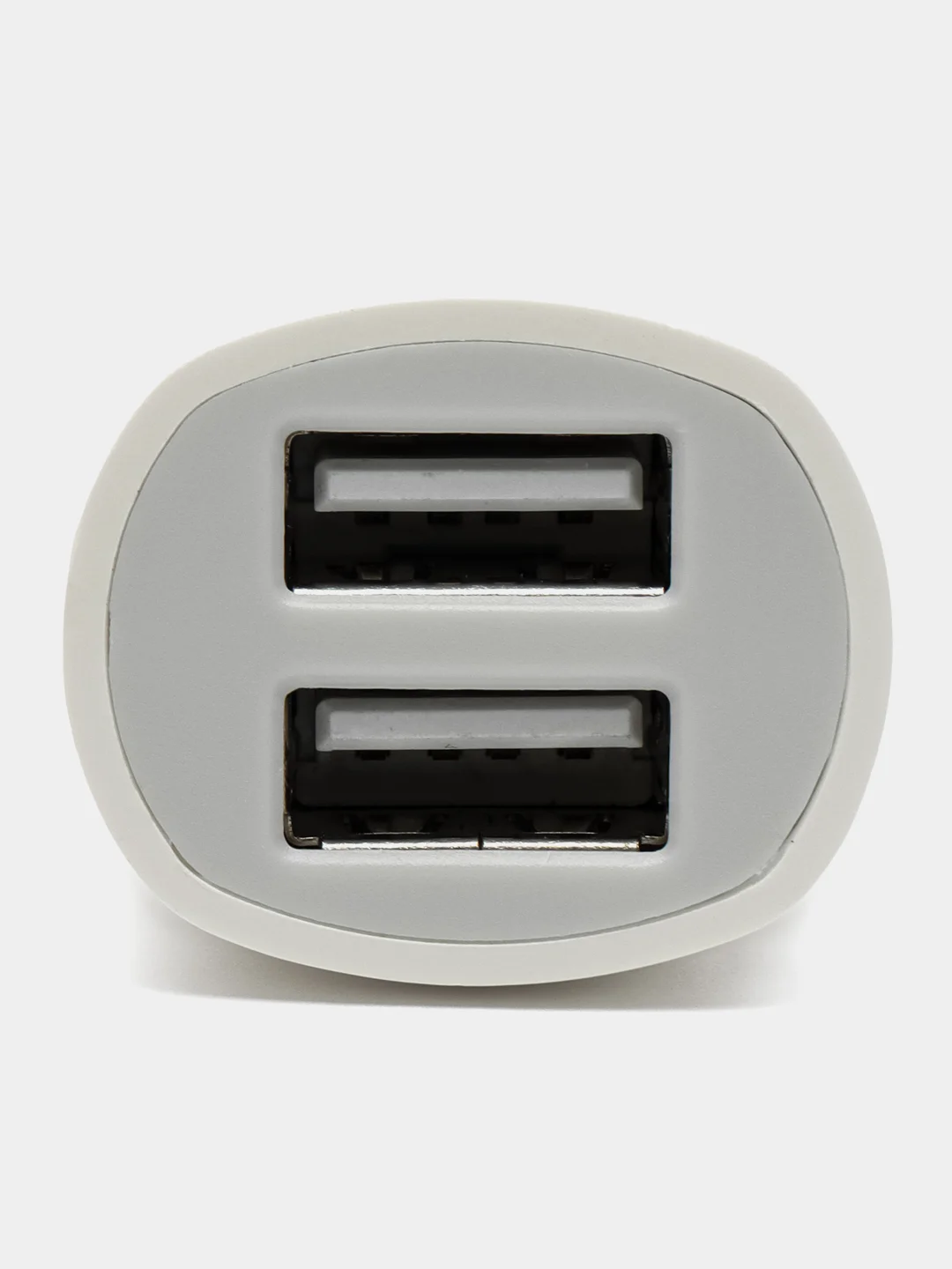 Белый автомобильное зарядное устройство (АЗУ) HOCO Z2A + кабель Micro, 2 USB, 2.4A