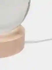 Бежевый меланж хрустальный шар-ночник 3D, настольный, сувенир