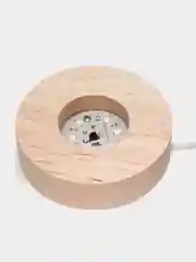 Бежевый меланж хрустальный шар-ночник 3D, настольный, сувенир