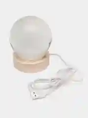 Желтый хрустальный шар-ночник 3D, настольный, сувенир