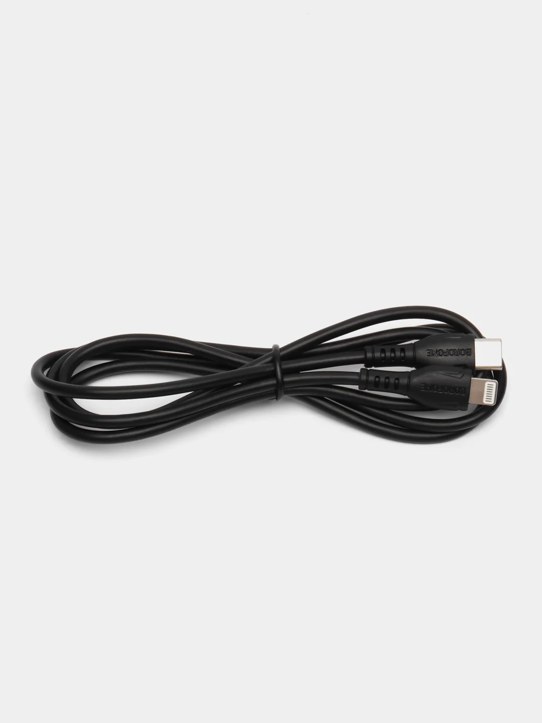 Черный кабель зарядный для iPhone, Borofone BX51, 1 m, Type-C / Lightning