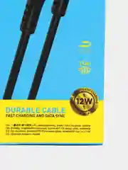 Черный кабель зарядный для iPhone, Borofone BX51, 1 m, Type-C / Lightning