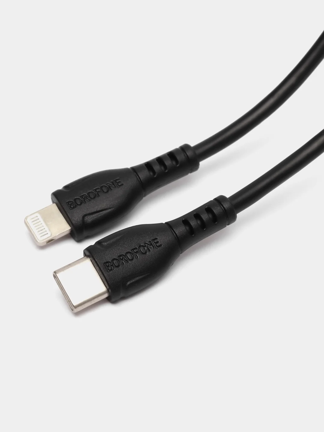 Черный кабель зарядный для iPhone, Borofone BX51, 1 m, Type-C / Lightning